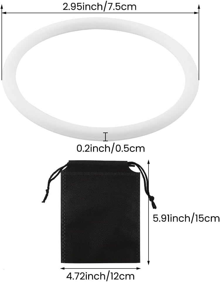 Ranjaner 2Pcs Silicone Patellar Tendon Support Strap for Knee Pain Relief, Patella Stabilizer Knee Strap Brace Support for Hiking, Soccer, Basketball(Color:White) - Image 4